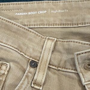 AG Adriano Goldschmied Tan High Rise Jean